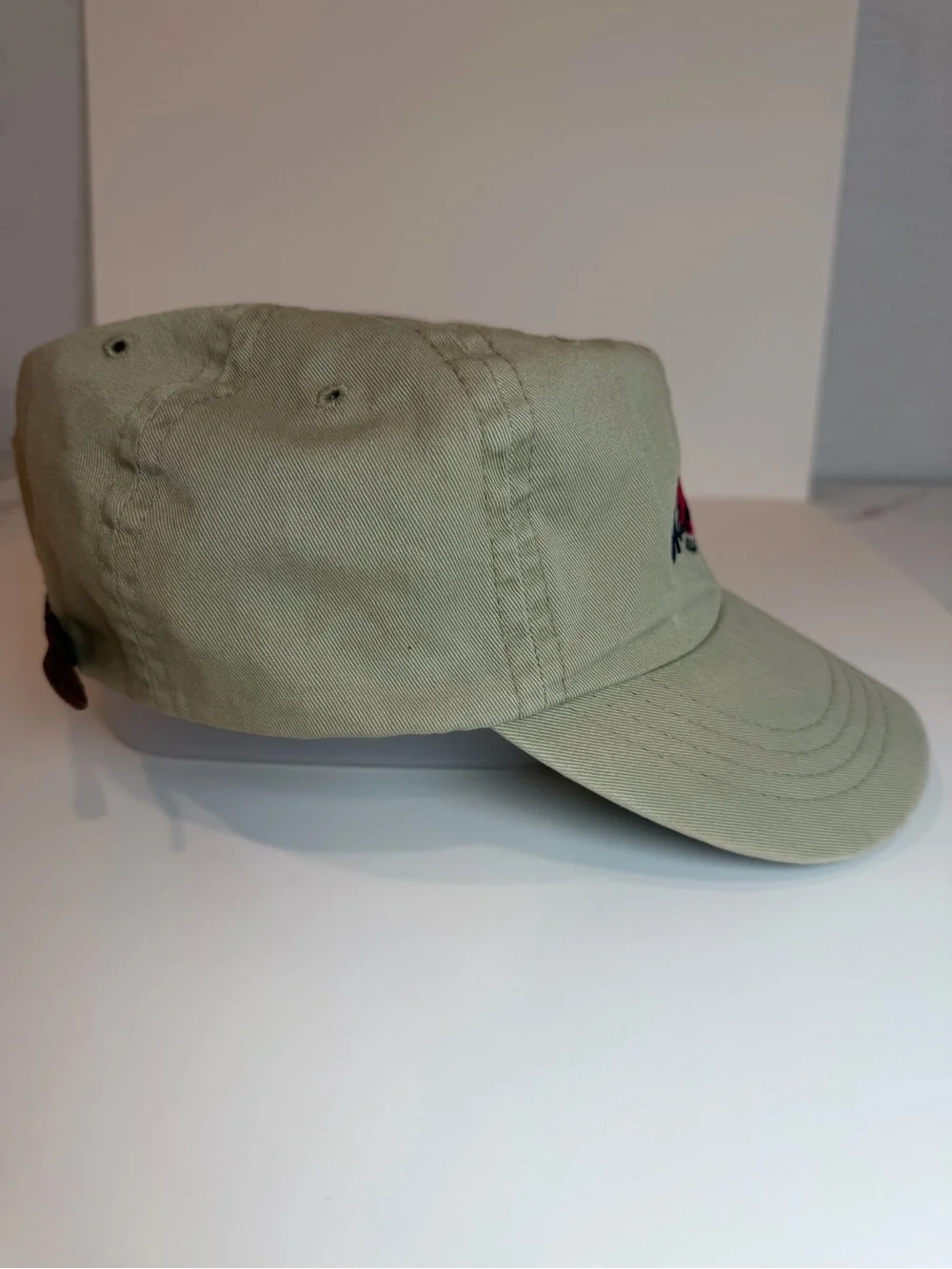 Vintage Abercrombie & Fitch A&F Hat Made USA Leather Strapback Cotton